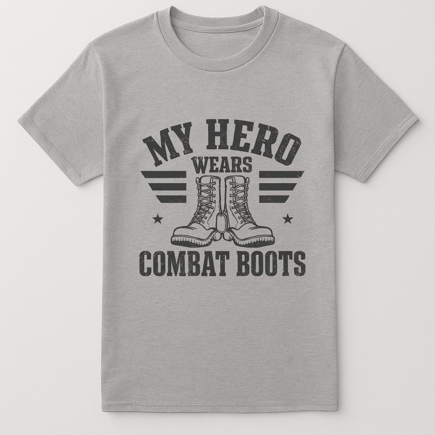 My Hero Wears Combat Boots | Military Family & Support Shirt